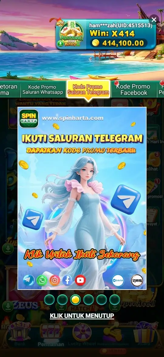 Spin Harta bonus dan promosi